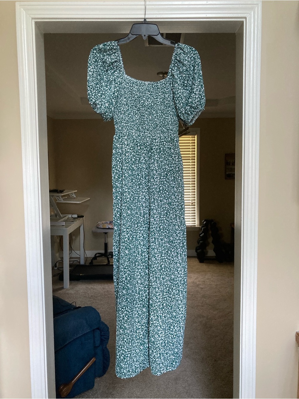 Green Floral Jumpsuit